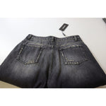 Dolce & Gabbana Black Washed Tattered High Waist Denim Jeans PAN73112 - 400