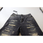 Dolce & Gabbana Black Washed Tattered High Waist Denim Jeans PAN73112 - 400