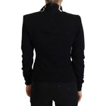 Dolce & Gabbana Black Cashmere Turtleneck Pullover Sweater TSH8022 - 38