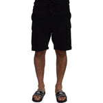Dolce & Gabbana Black Cotton Bermuda Cargo Shorts PAN74014- 44