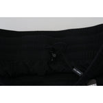 Dolce & Gabbana Black Cotton Bermuda Cargo Shorts PAN74014- 44