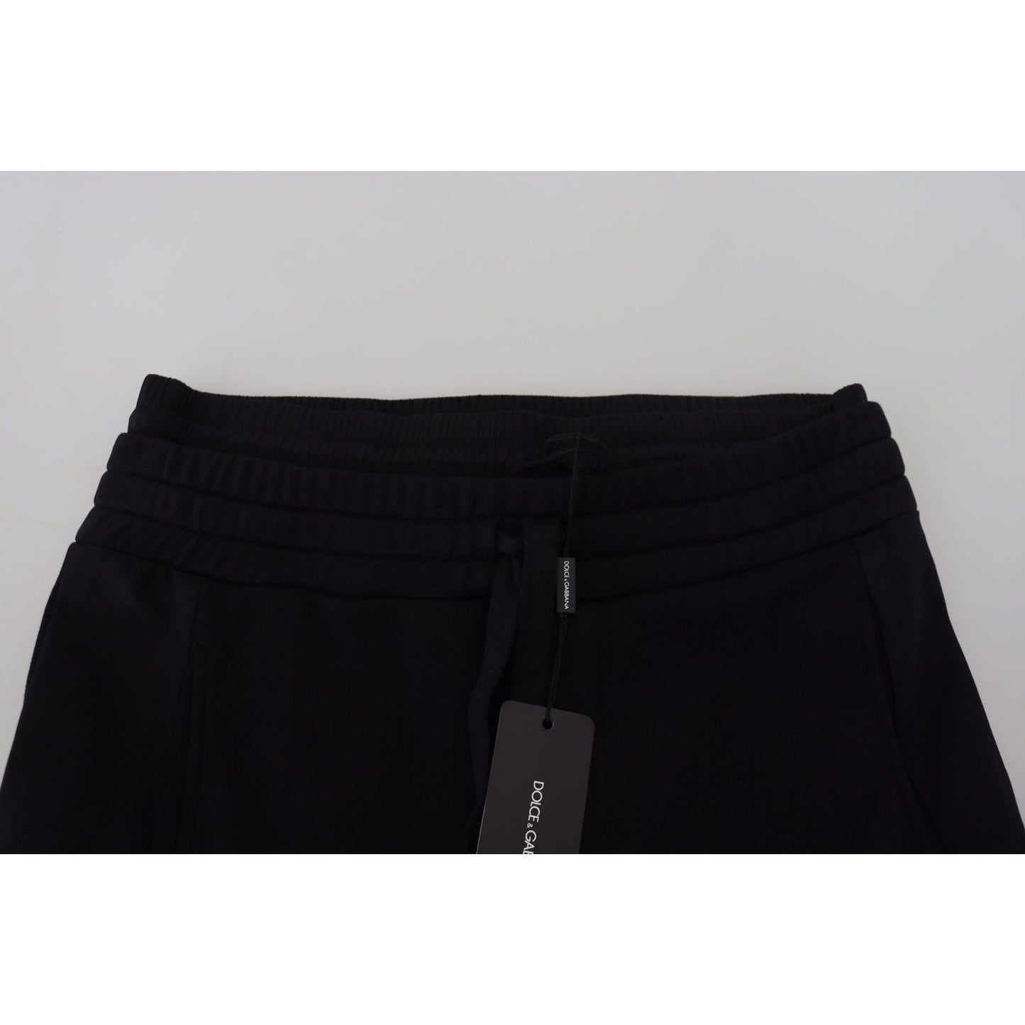 Dolce & Gabbana Black Cotton Bermuda Cargo Shorts PAN74014- 44