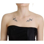 Dolce & Gabbana Black Silk Shift Short Mini Party Dress DR28813- 38