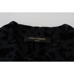 Dolce & Gabbana Black Leopard Long Sleeve Denim Cotton Jacket JKT3471 - 40
