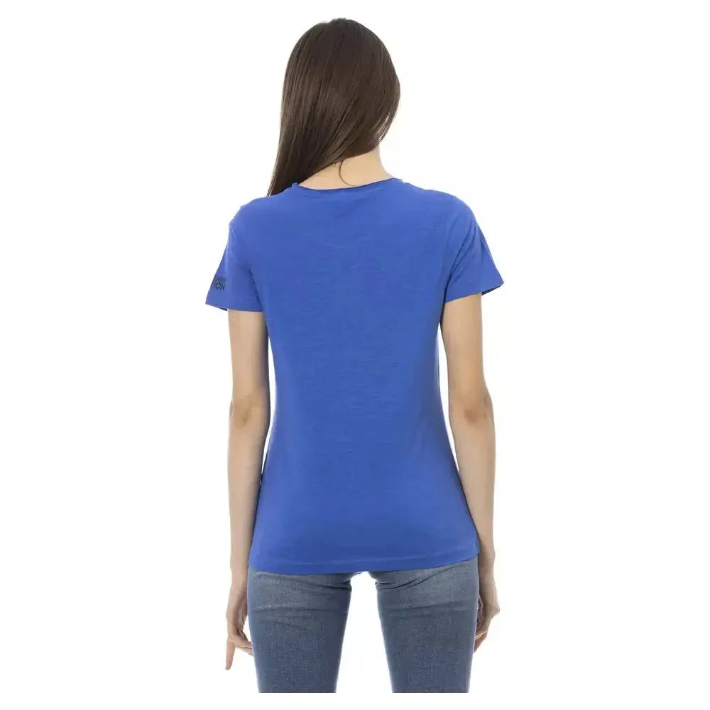 Trussardi Action Blue Cotton Women T-Shirt