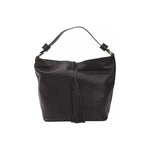 Pompei Donatella Black Leather Women Shoulder Bag PO-5803