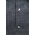 Robert Friedman Black Cotton Men Shirt RO-20386-M