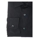 Robert Friedman Black Cotton Men Shirt RO-20360-M