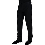 Dolce & Gabbana Black Wool Chino Formal Pants PAN73336 - 54