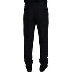Dolce & Gabbana Black Wool Chino Formal Pants PAN73336 - 54