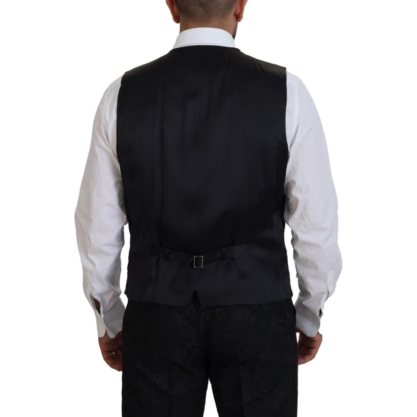 Dolce & Gabbana Black Gold Fantasy Tuxedo Slim Fit Suit KOS2110- 46