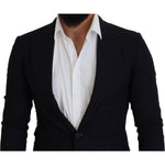 Dolce & Gabbana Black Wool Formal Taormina Blazer KOS2130- 48