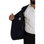Dolce & Gabbana Black Wool Formal Taormina Blazer KOS2130- 48
