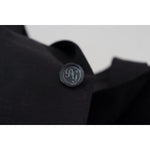 Dolce & Gabbana Black Wool Formal Coat Martini Blazer KOS2133- 44