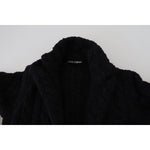 Dolce & Gabbana Black Wool Knit Button Cardigan Sweater TSH83649 - 44