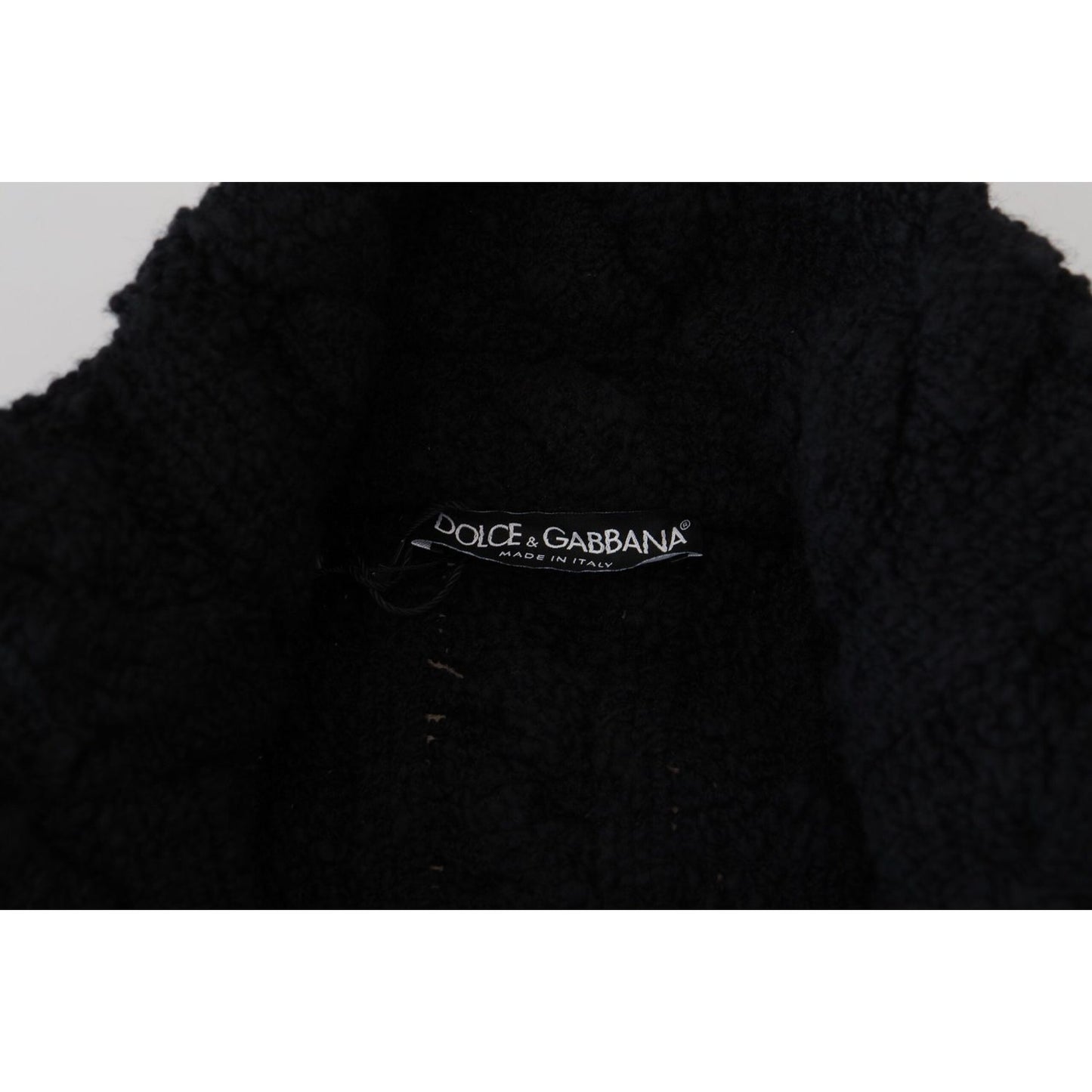 Dolce & Gabbana Black Wool Knit Button Cardigan Sweater TSH83649 - 44