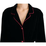 Dolce & Gabbana Black Button Belted Blazer Viscose Jacket JKT3503 -38