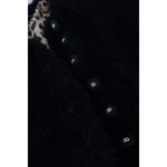 Dolce & Gabbana Black Cashmere Blend Faux Fur Coat Jacket JKT3500- 40
