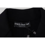 Dolce & Gabbana Black Button Cardigan Blazer Viscose Jacket JKT3553- 38