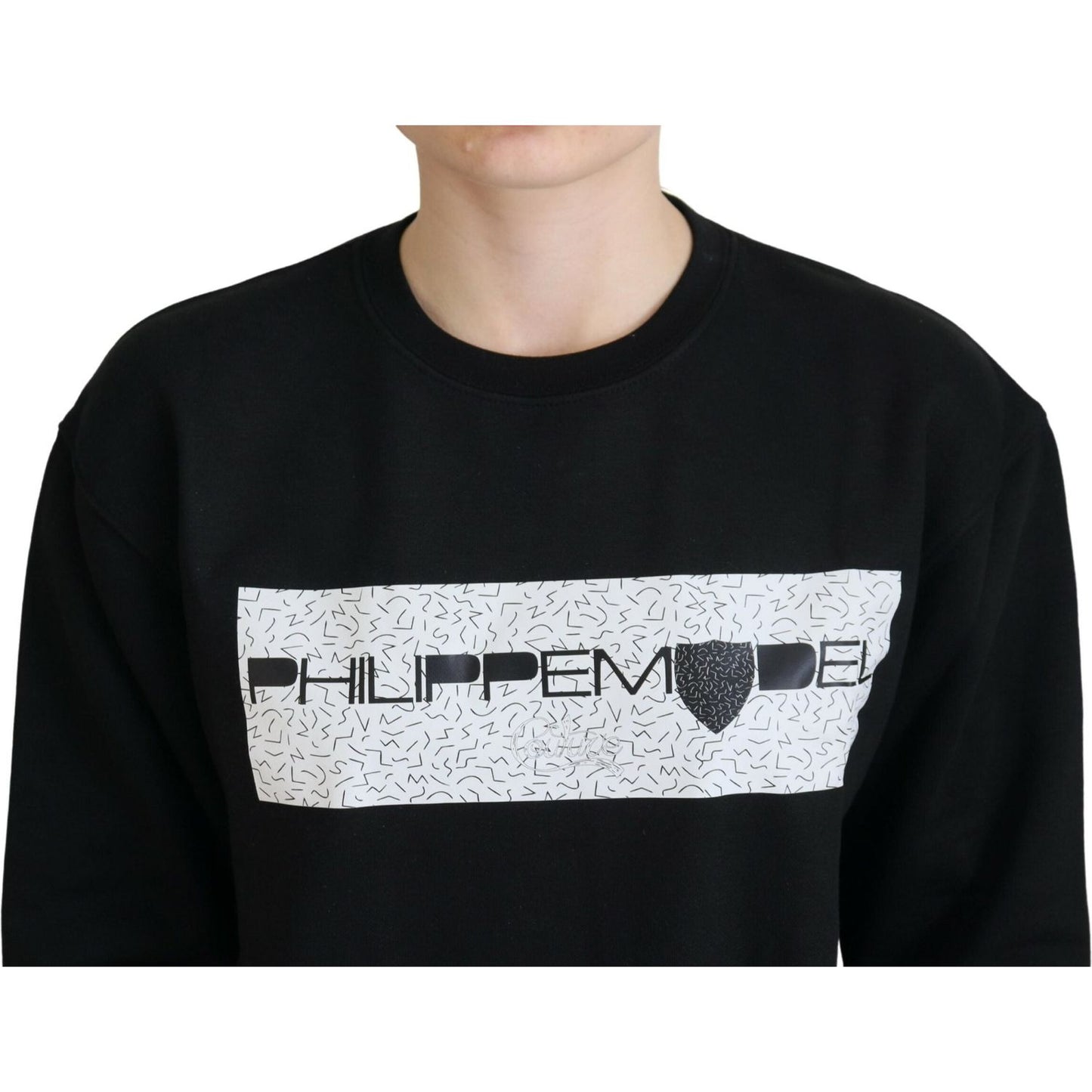 Philippe Model Black Printed Long Sleeves Pullover Sweater TSH83278-38