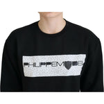 Philippe Model Black Printed Long Sleeves Pullover Sweater TSH83278-38