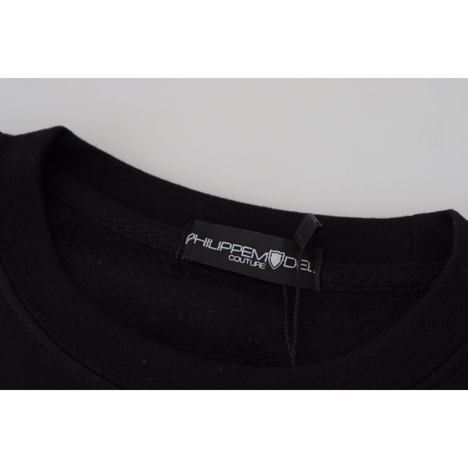 Philippe Model Black Printed Long Sleeves Pullover Sweater