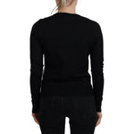 Dolce & Gabbana Black Floral Lace Button Cardigan Sweater TSH83743- 38