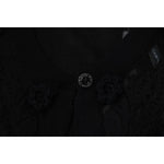 Dolce & Gabbana Black Floral Lace Button Cardigan Sweater TSH83743- 38