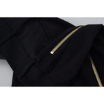 Dolce & Gabbana Black Wool High Waist Tapered Pants PAN74193- 40