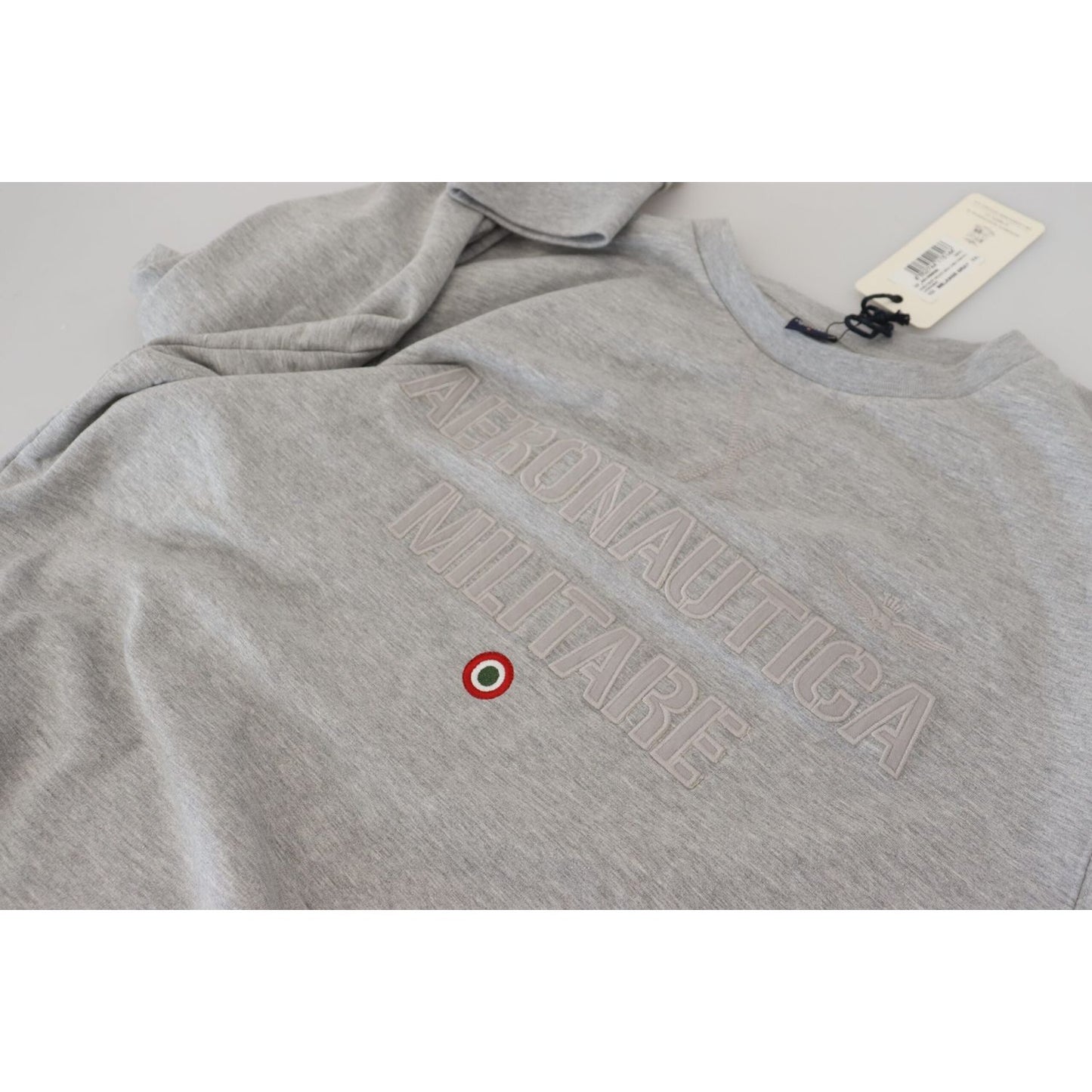 Aeronautica Militare Gray Men Pullover Sweatshirt Sweater TSH83828- 54