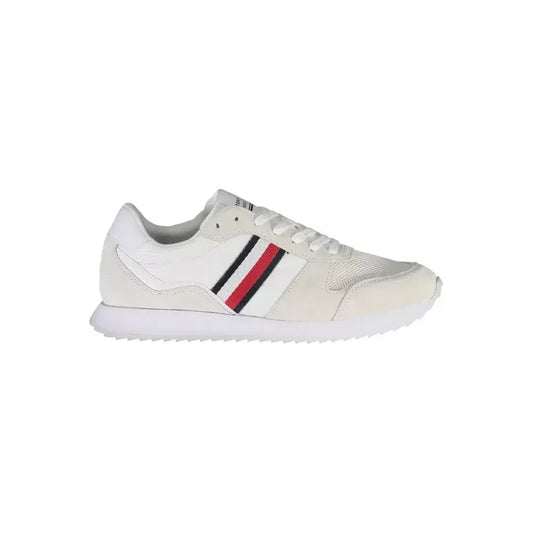 Tommy Hilfiger Eco-Conscious White Sneakers With Logo Accent
