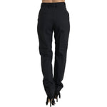 Dolce & Gabbana Black Wool High Waist Tapered Pants PAN74763-38