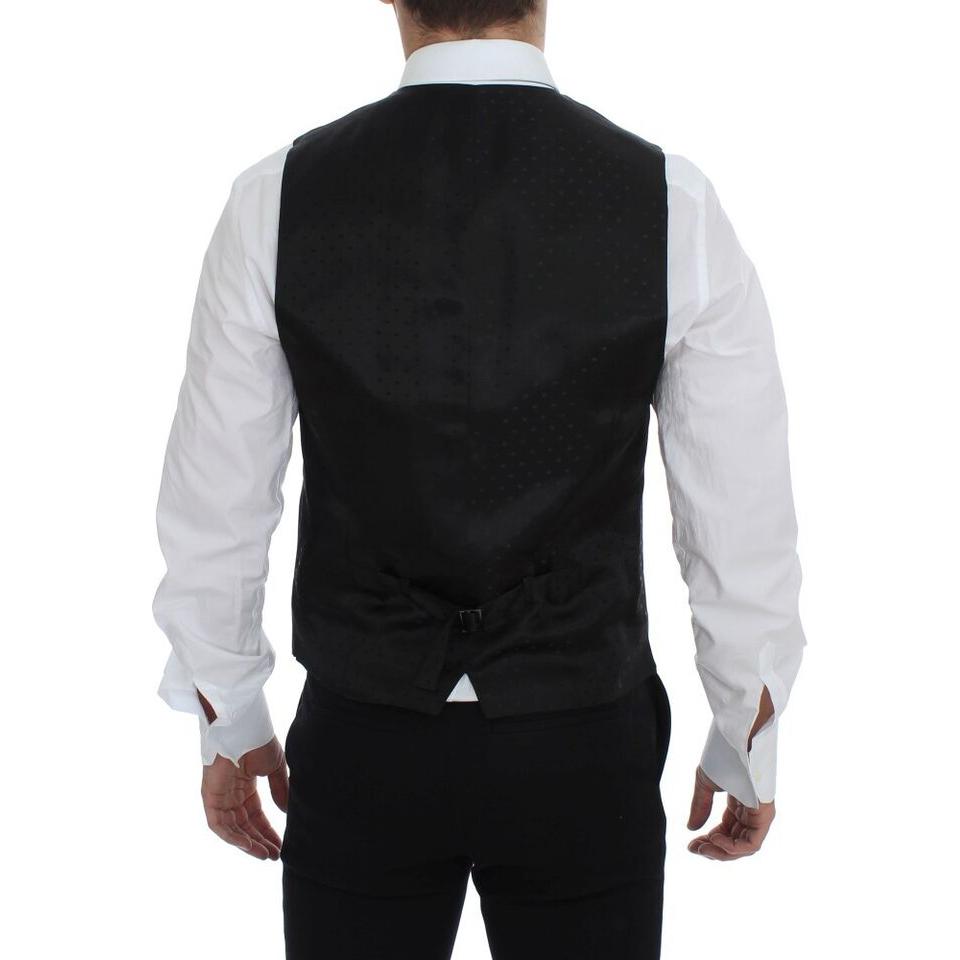 Dolce & Gabbana Gray Wool Formal Dress Vest Gilet Weste GSS12057-1