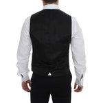 Dolce & Gabbana Gray Wool Formal Dress Vest Gilet Weste GSS12057-1