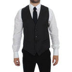 Dolce & Gabbana Gray Wool Formal Dress Vest Gilet Weste GSS12057-1