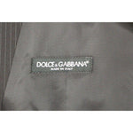 Dolce & Gabbana Black Striped Wool Single Breasted Vest GSS12006-1