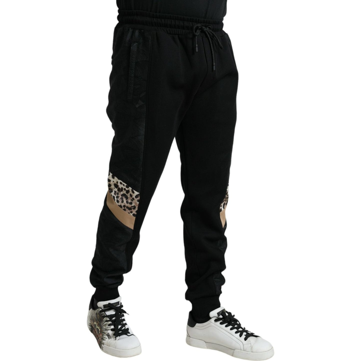 Dolce & Gabbana Black Cotton Slim Stretch Jogger Pants PAN74936-54