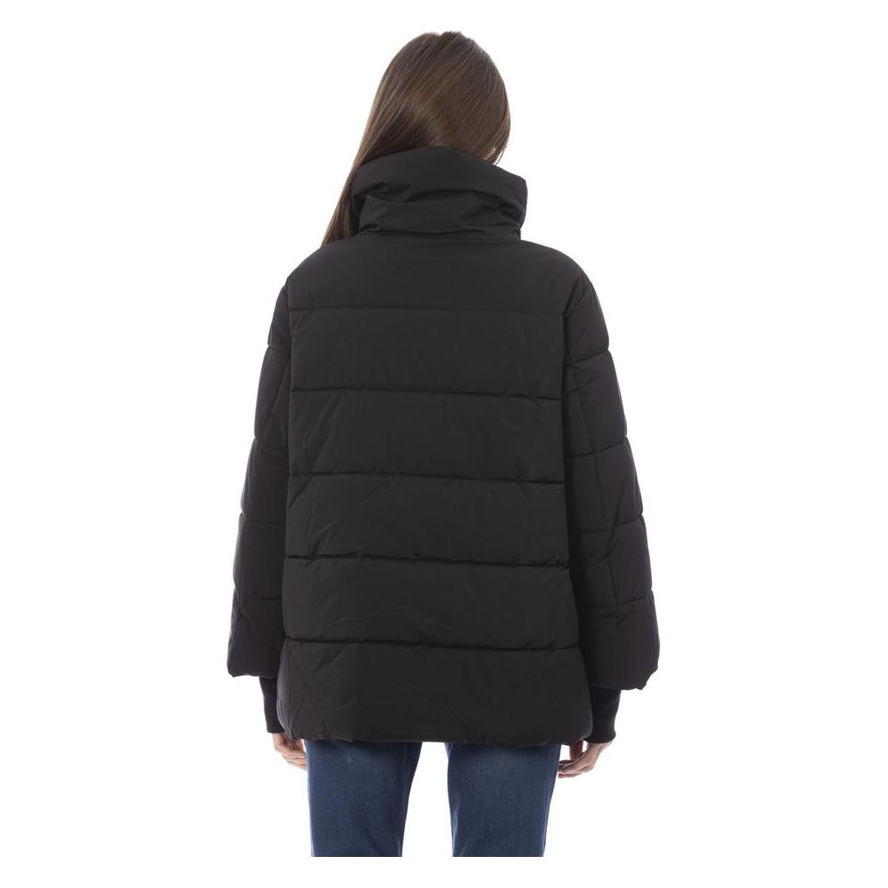 Baldinini Trend Black Polyamide Women Jacket BA-23664-3XL