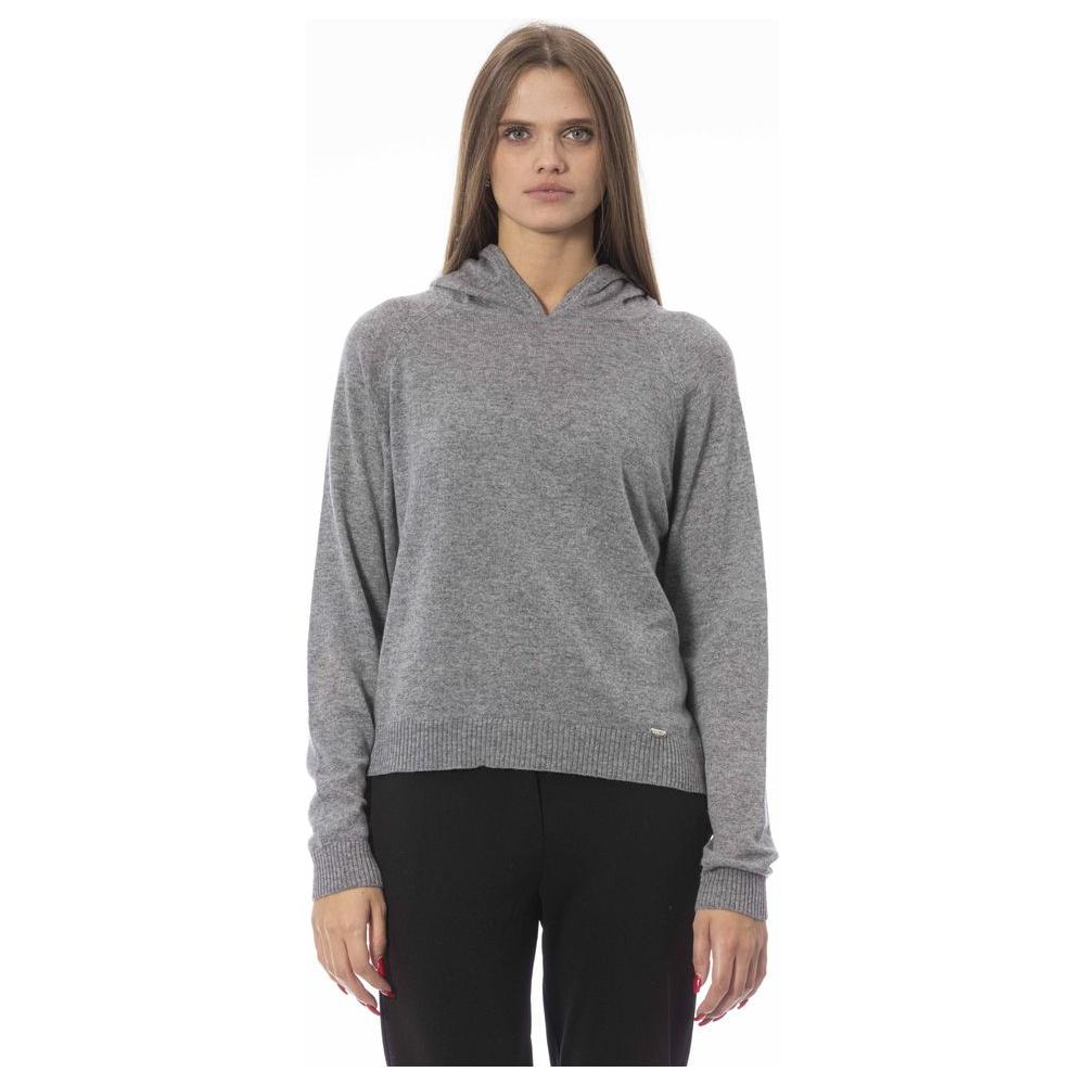 Baldinini Trend Gray Wool Women Sweater BA-23847-M