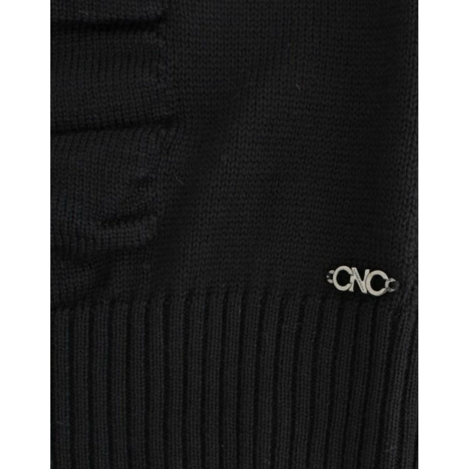 Costume National Black V-neck wool sweater