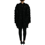 Dolce & Gabbana Black Sequined Embellished Pullover Sweater TSH84208-40