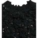 Dolce & Gabbana Black Sequined Embellished Pullover Sweater TSH84208-40