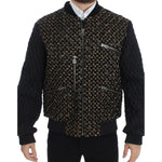 Dolce & Gabbana Black Sequined Goatskin Jacket SIG12189-1