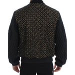 Dolce & Gabbana Black Sequined Goatskin Jacket SIG12189-1