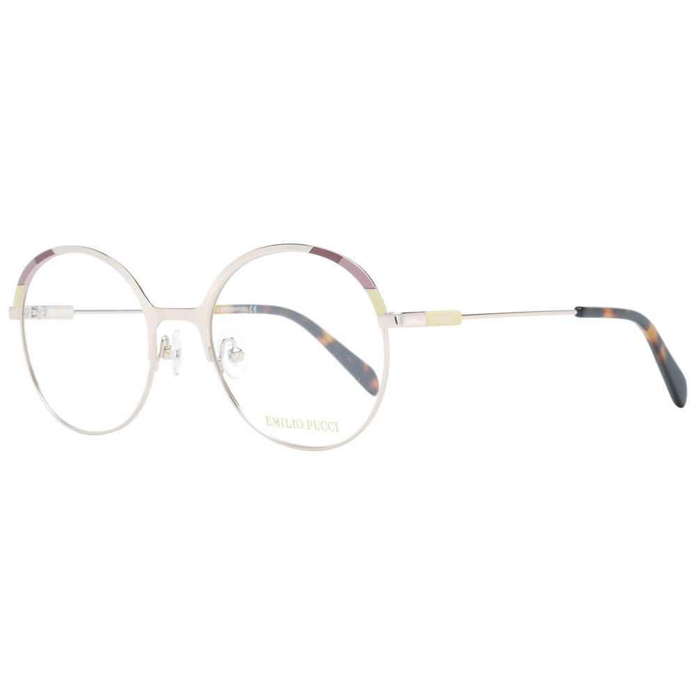 Emilio Pucci Gold Women Glasses Frame