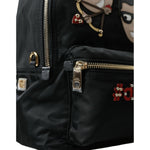 Dolce & Gabbana Black #DGFAMILY Embellished Backpack VULCANO Bag BAG1154