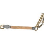 Dolce & Gabbana Blue Braided Gold Brass Chain Waist Belt WMB315-XL