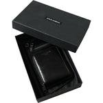 Dolce & Gabbana Wallet Black Horse Leather Zip Logo Cross Body Phone Slot SMY101297