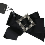 Dolce & Gabbana Black Swarovski Crystal Embellished Hair Clip SMY101397
