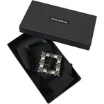 Dolce & Gabbana Black Swarovski Crystal Embellished Hair Clip SMY101397